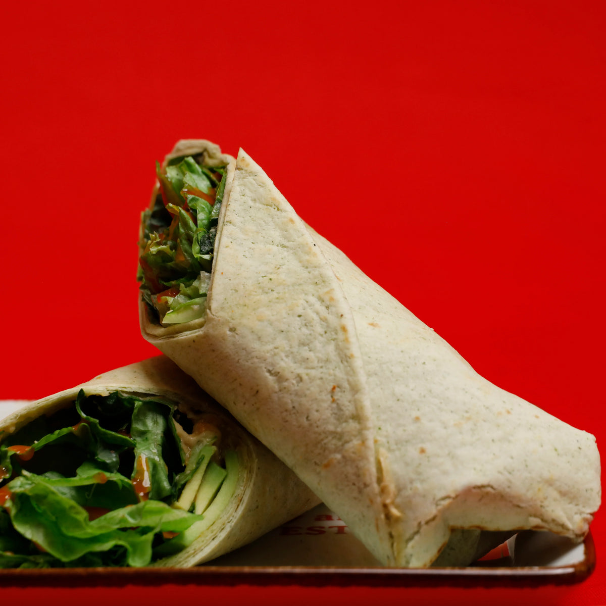 Avocado and Hummus Wrap