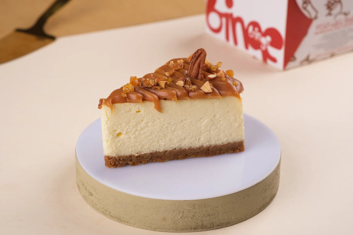 Baked Caramel Cheese Slice