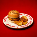 Crumbled Cheese Veg Burger