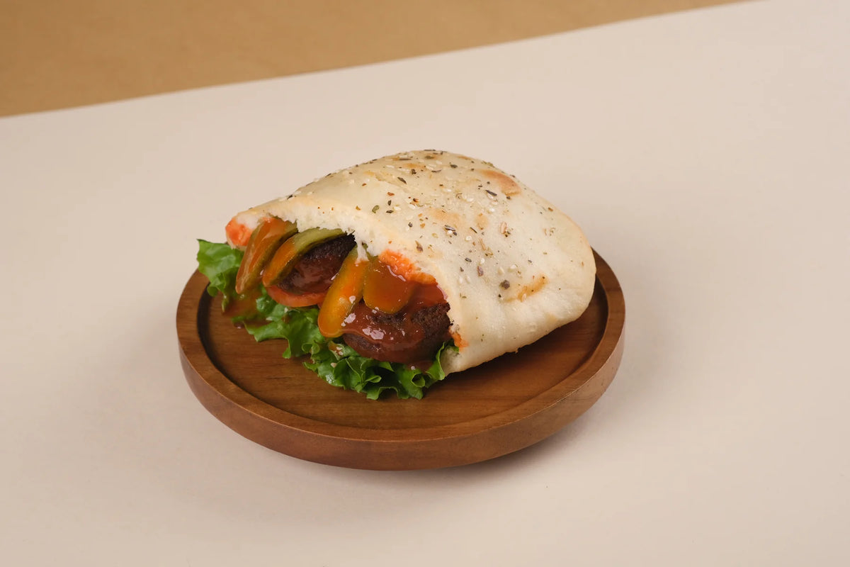Falafel Pickles & Hummus Sourdough Pocket