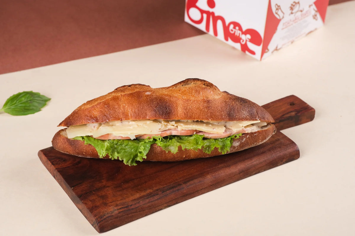 Ham Cheese Whole Wheat Baguette