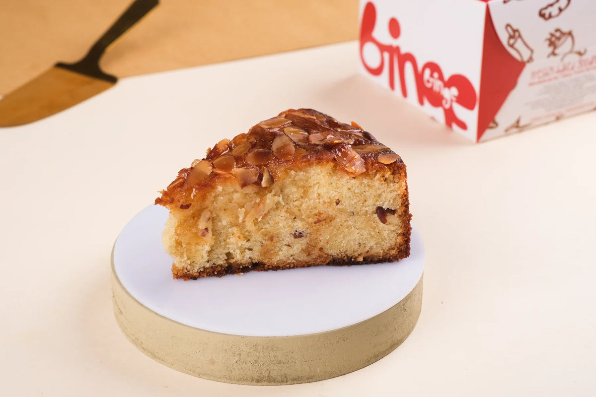 Honey Almond Cake Slice