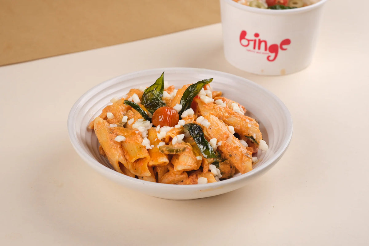 Penne Pasta in Pink Sauce (Veg)