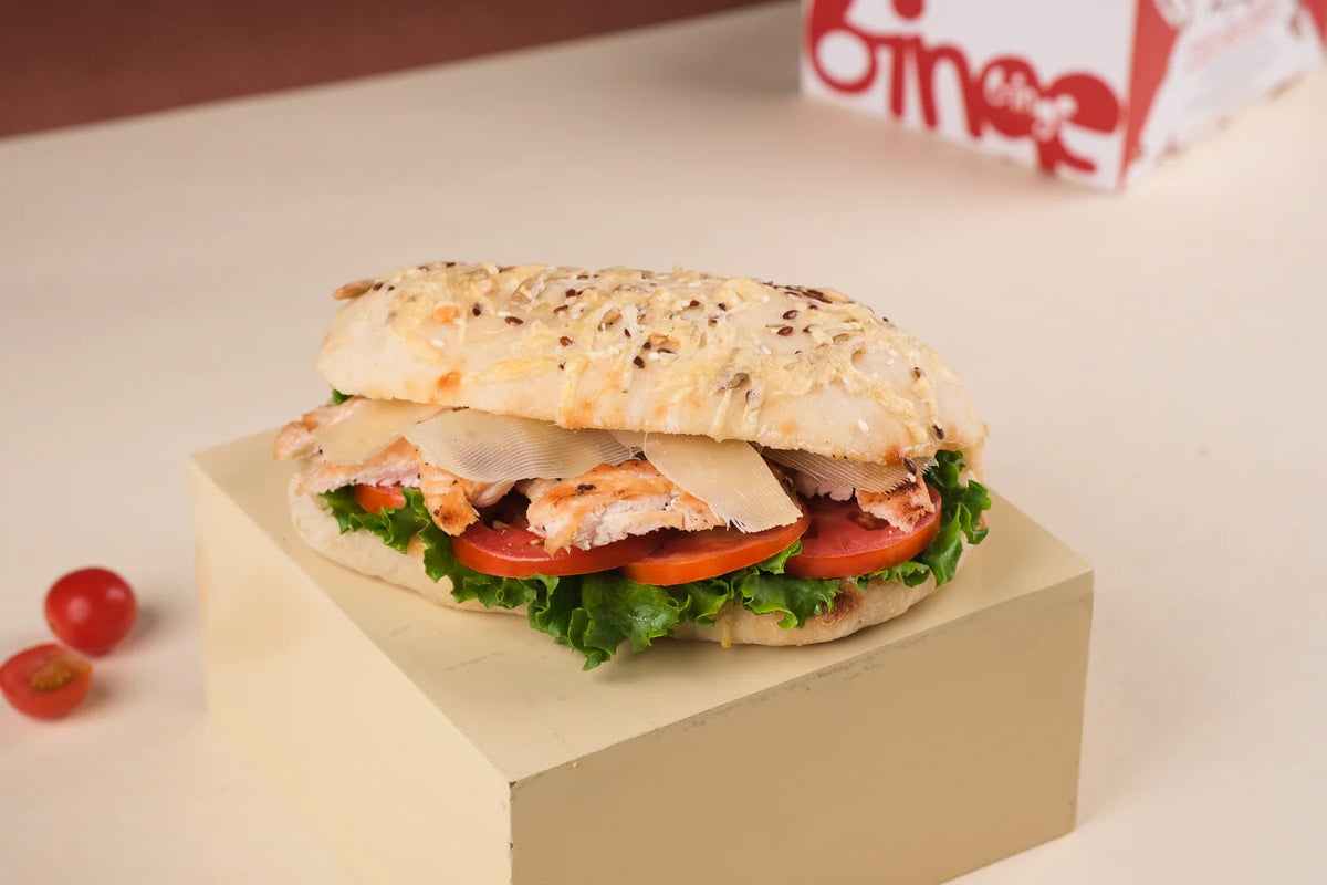 Roasted Chicken Ceasar Sandwich