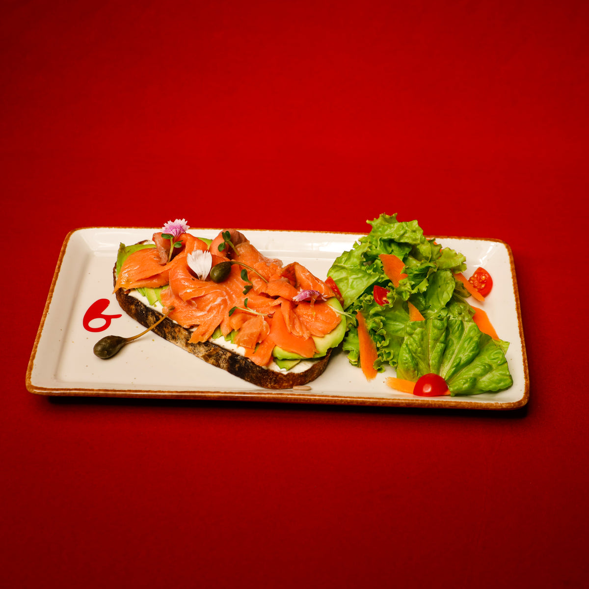 Smoked Salmon and Avacado Toastie