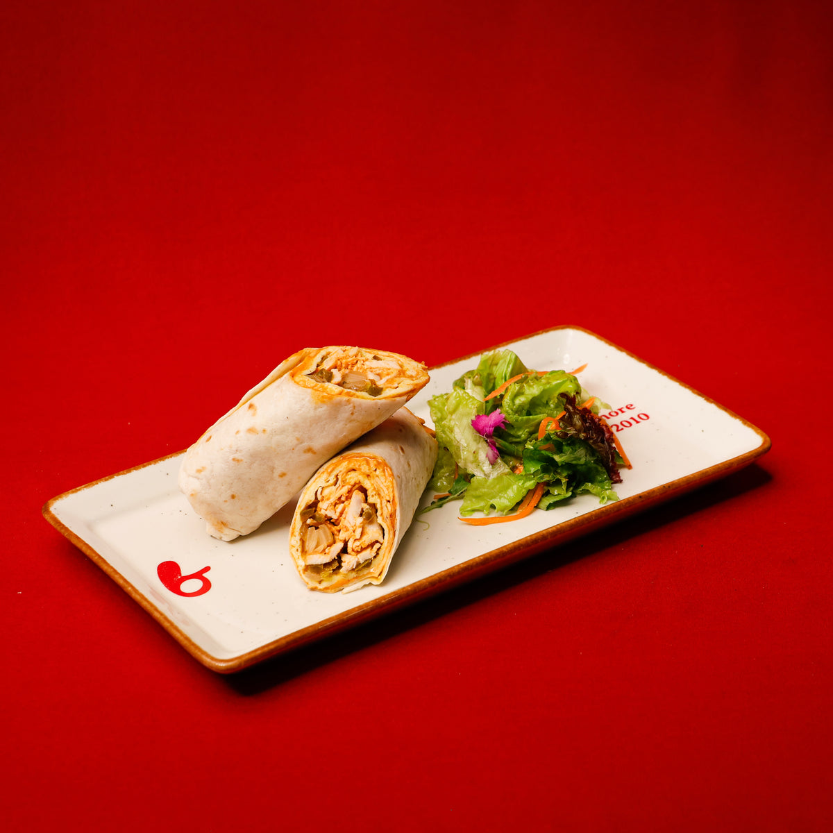 Spiced Chicken and Egg Wrap