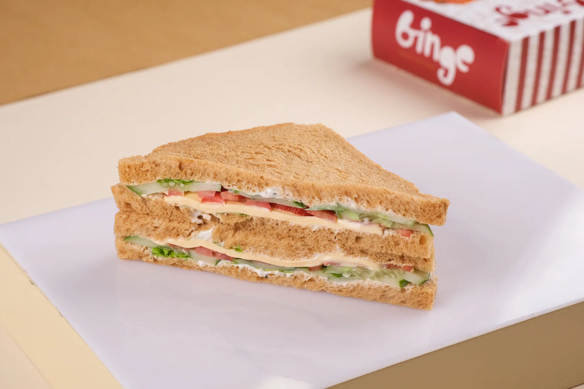 Tomato Cucumber & Cheese Sandwich