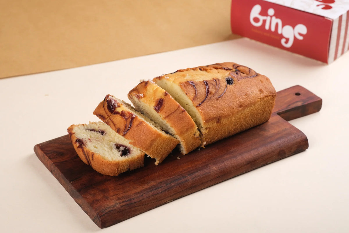 Vanilla Berry Tea Cake Eggless